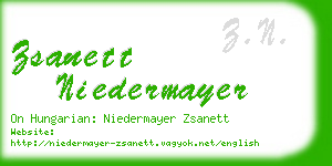 zsanett niedermayer business card